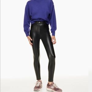 Aritzia Vegan Leather Charm Pant